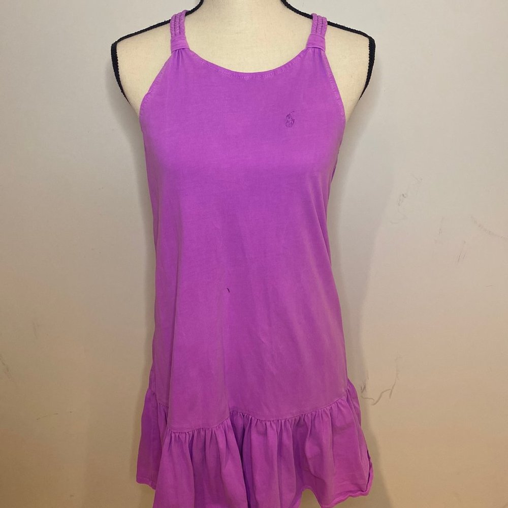 Ralph Lauren summer dress purple+braided straps 12